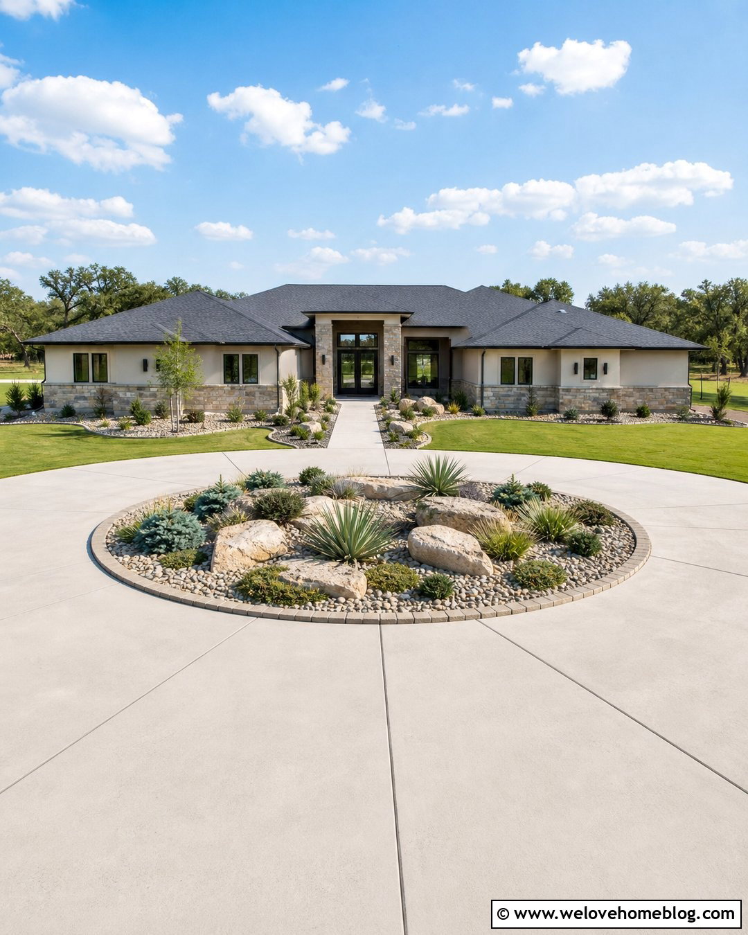 35 Circle Driveway Ideas for a Graceful, Easy-Access Entry