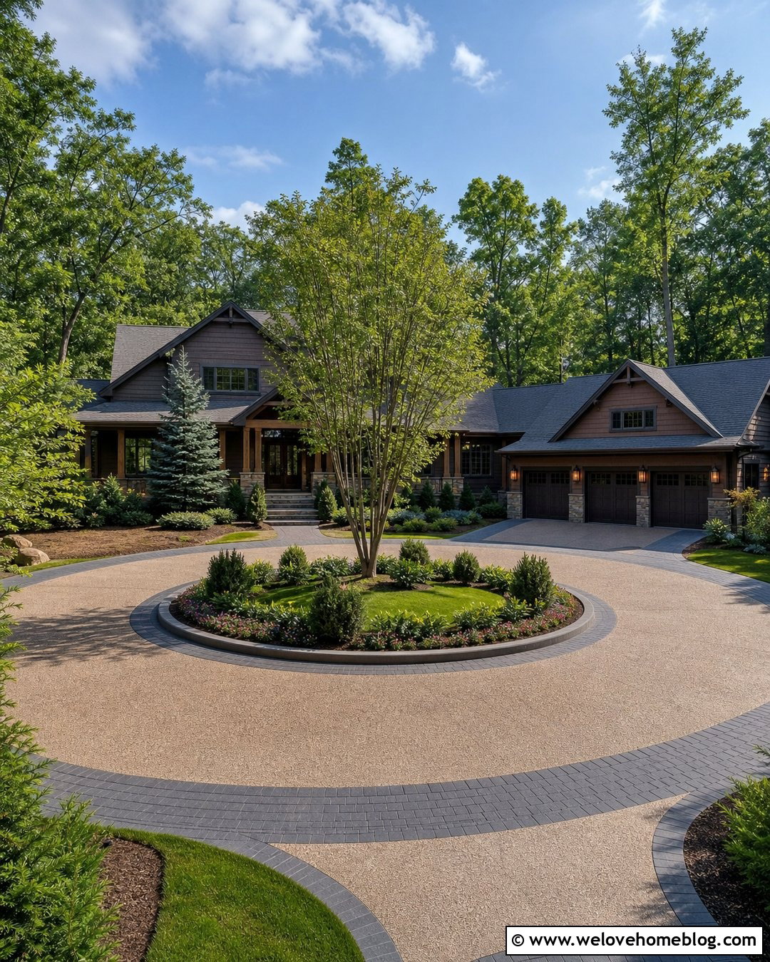 Circular Block Paving And Gravel Driveway - 20 Block Paving And Gravel Driveway Ideas