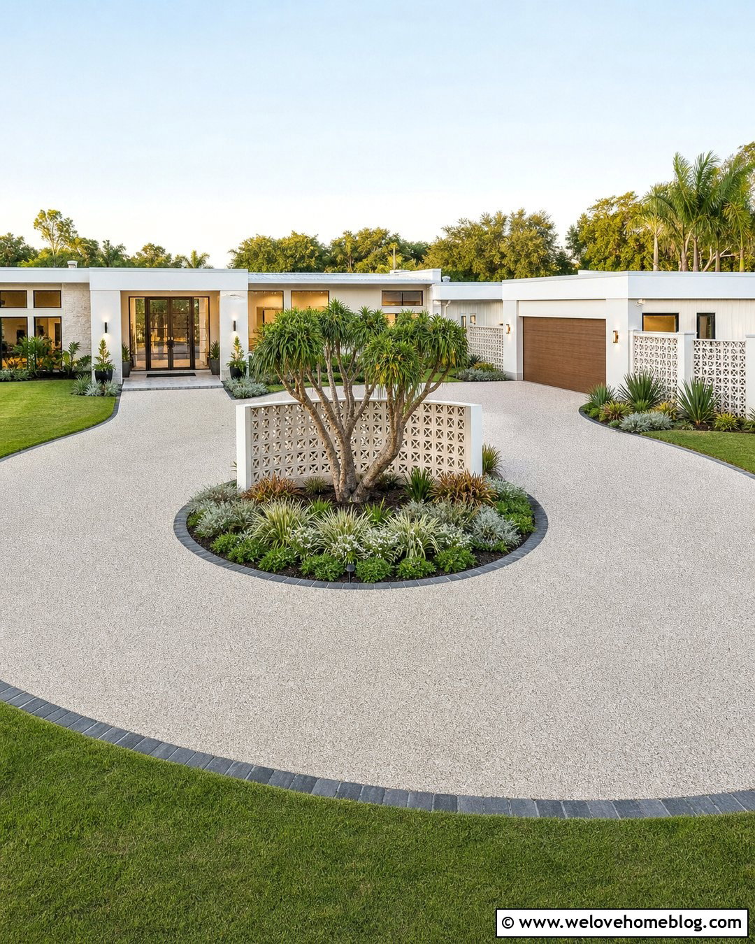 Circular Breeze Block Driveway - 20 Breeze Block Driveway Ideas