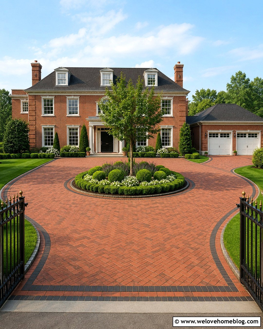 Circular Brick Driveway Plan - 20 driveway plans ideas