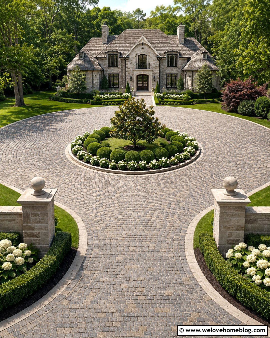 Circular Cobblestone Driveway Clipart - 20 Driveway Clipart Ideas