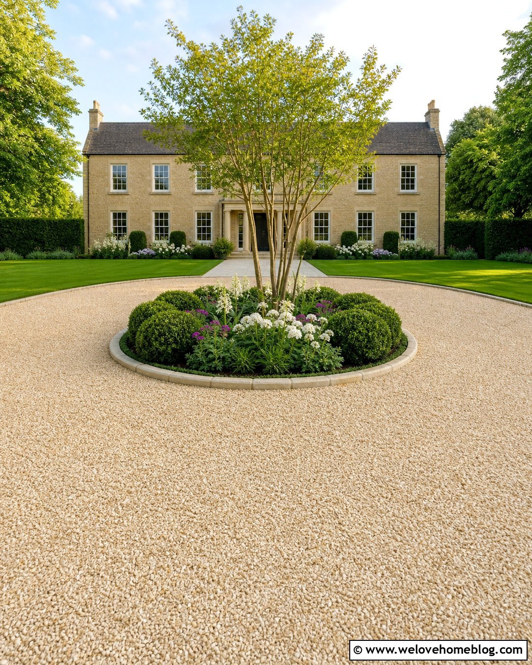 Circular Cotswold Chippings Driveway - 20 Cotswold Chippings Driveway Ideas