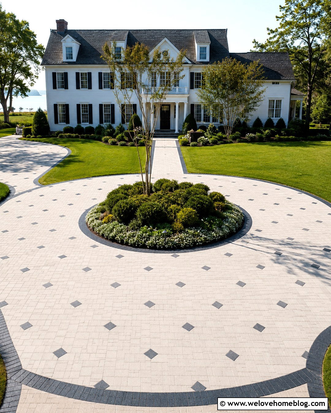 Circular Diamond Driveway - 20 Diamond Driveway Ideas