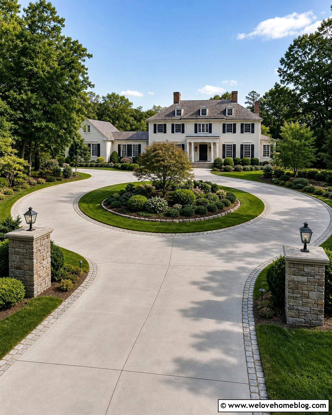 Circular Driveway Conversion - 40 widen driveway ideas