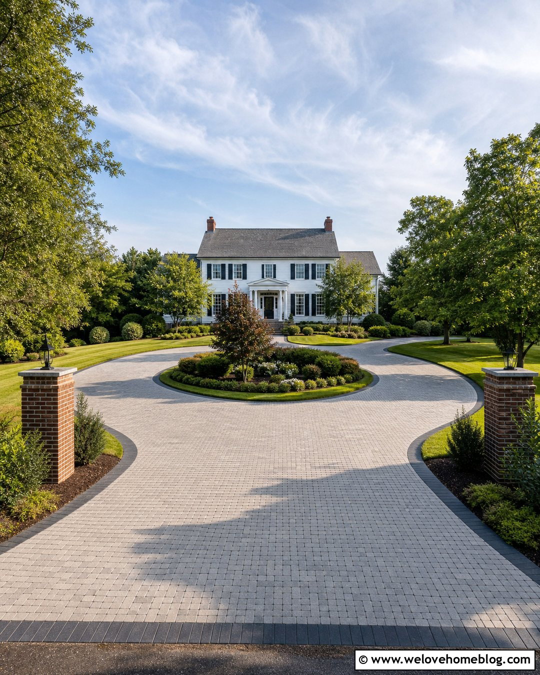 Circular Driveway Conversion - 20 Extend Driveway Ideas
