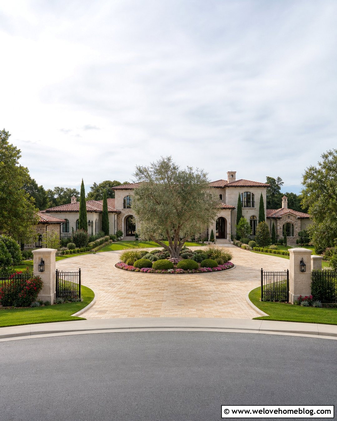 Circular Driveway Fence - 25 Driveway Fencing Ideas