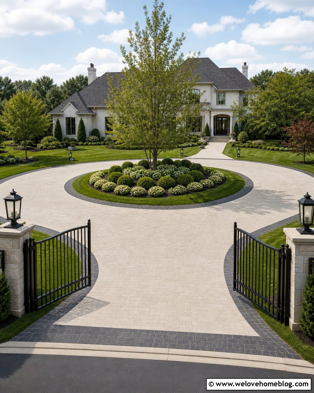 Circular Driveway Gate Entrance - 35 entrance gates driveway ideas