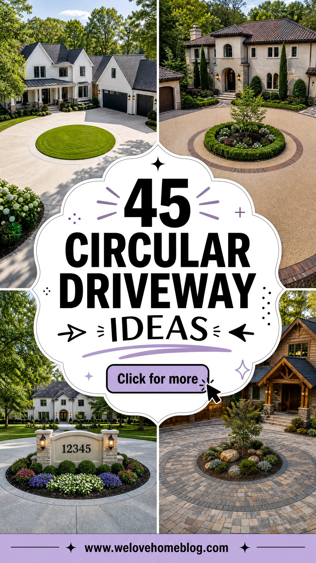 45 Circular Driveway Ideas for a Grand and Graceful Arrival - 45 Circular Driveway Ideas for a Grand and Graceful Arrival