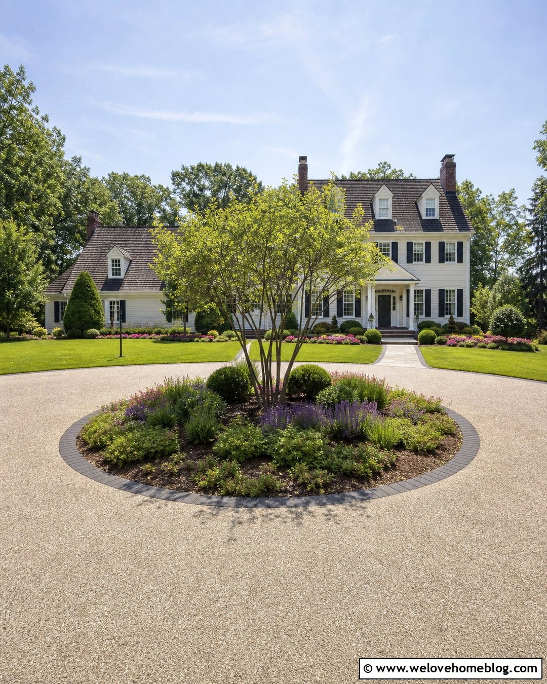 Circular Driveway Island Berm - 20 driveway berm ideas