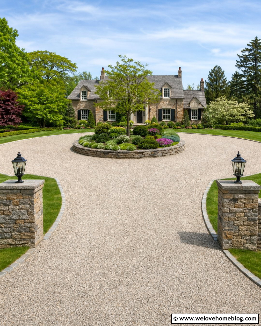 20 Driveway Raised Beds Ideas for Colorful Curb Appeal