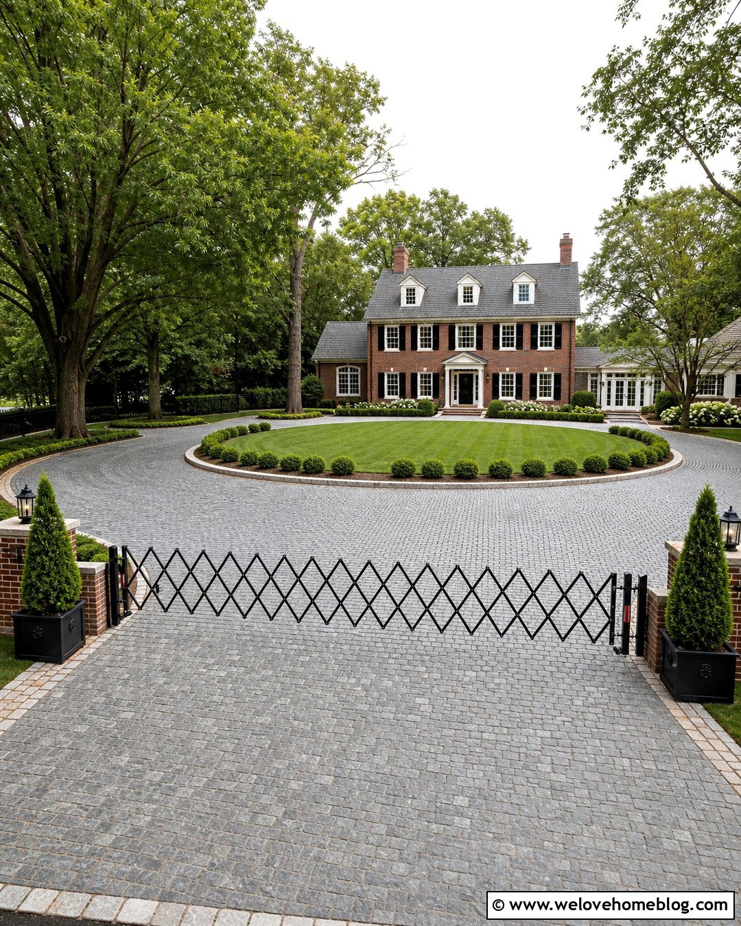 Circular Driveway Portable Gate - 20 portable driveway gate ideas