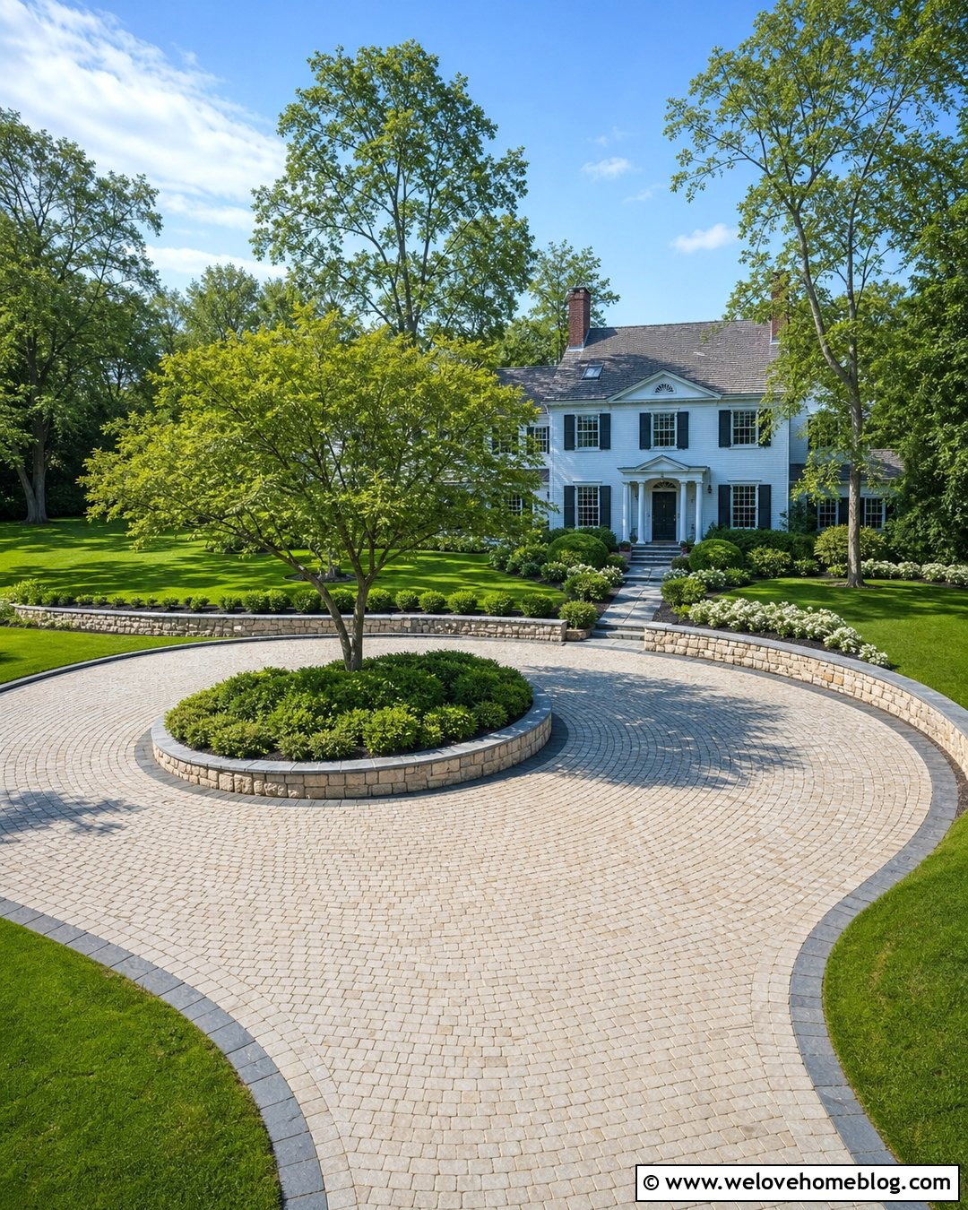 Circular Driveway Retaining Wall - 35 Driveway Retaining Wall Ideas