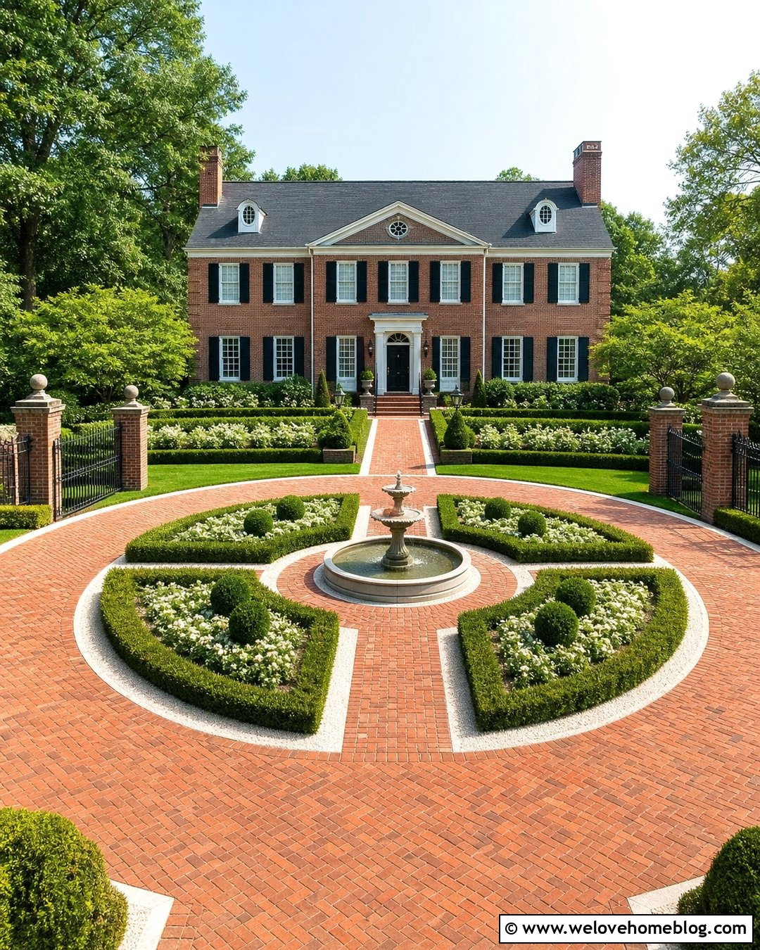 Circular Driveway With Formal Landscaping - 35 circular driveway landscaping ideas