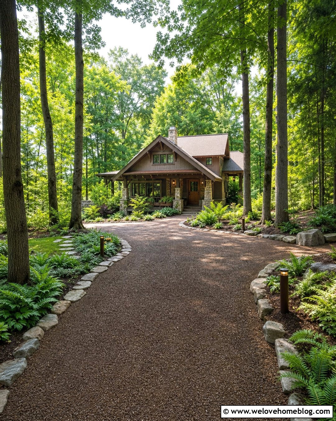 Circular Driveway With Woodland Landscaping - 35 circular driveway landscaping ideas