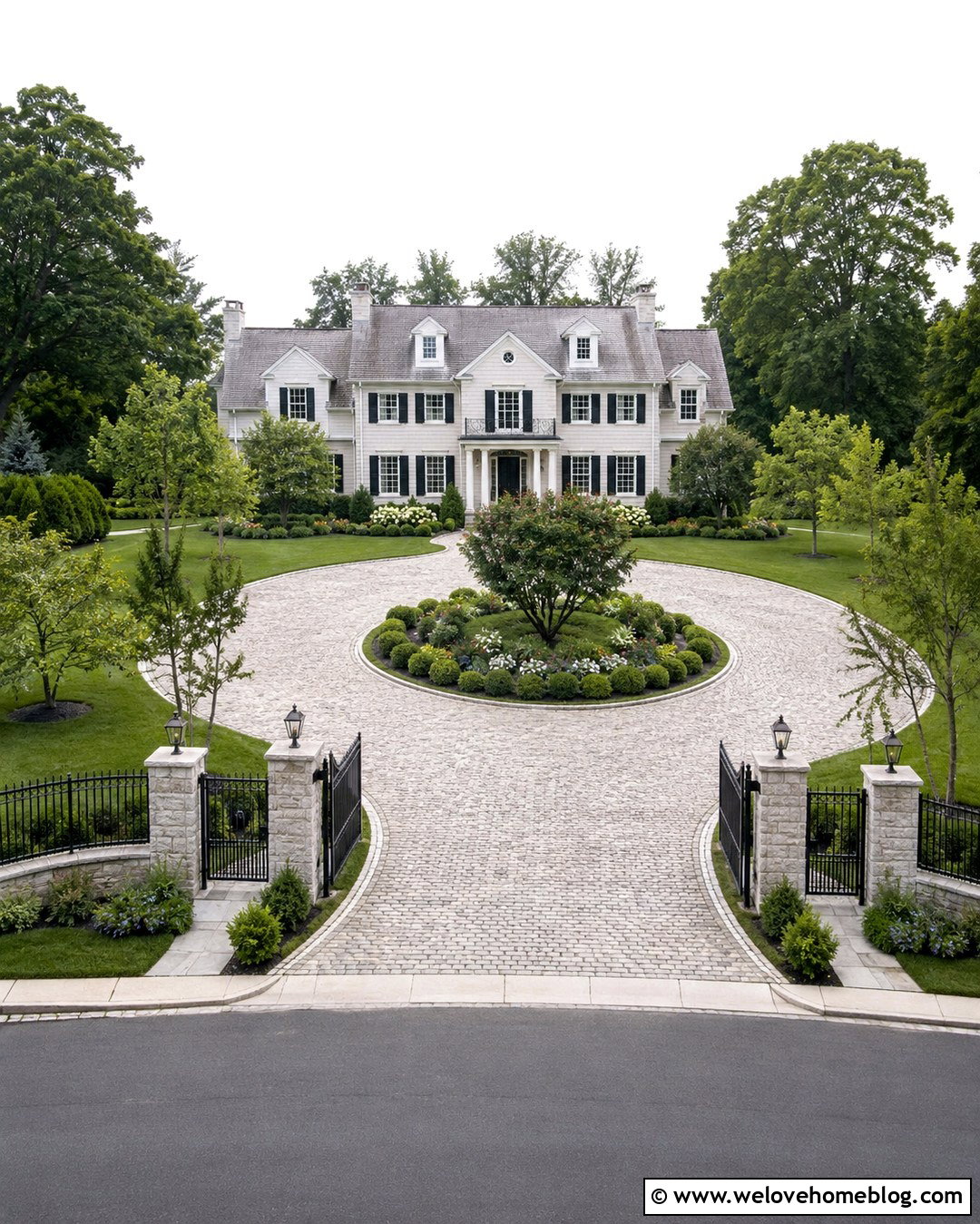 Circular Front Gate Driveway Entrance - 20 front gate driveway entrance ideas