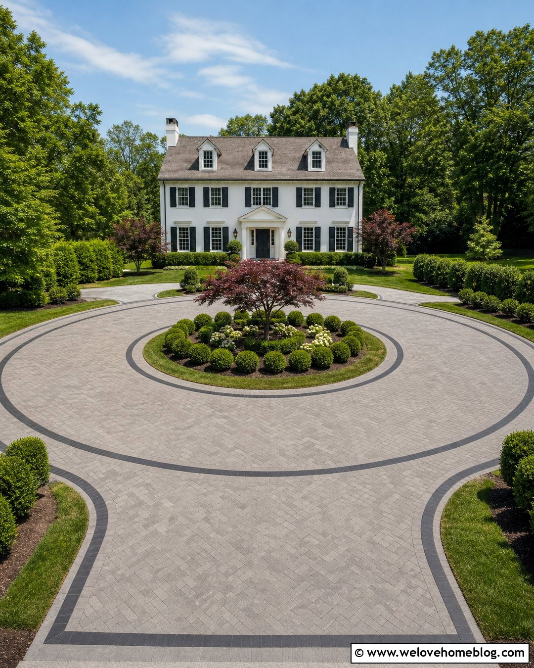 Circular Paver Driveway Icon - 20 Driveway Icon Ideas