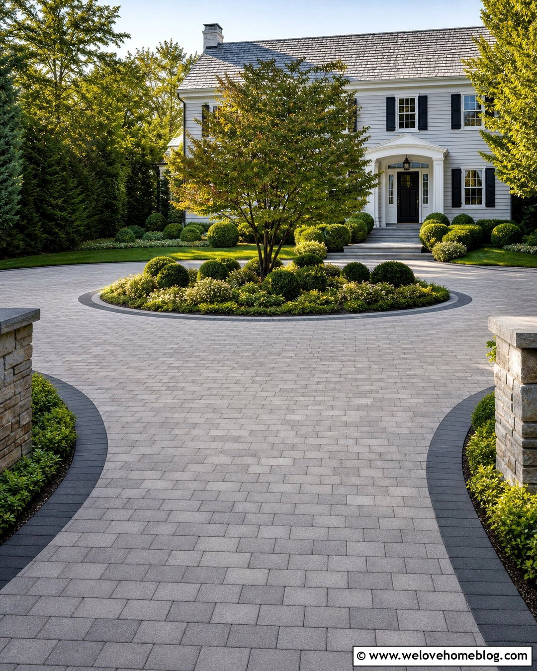 Circular Paver Driveway Layout - 30 Driveway Design Layout Ideas