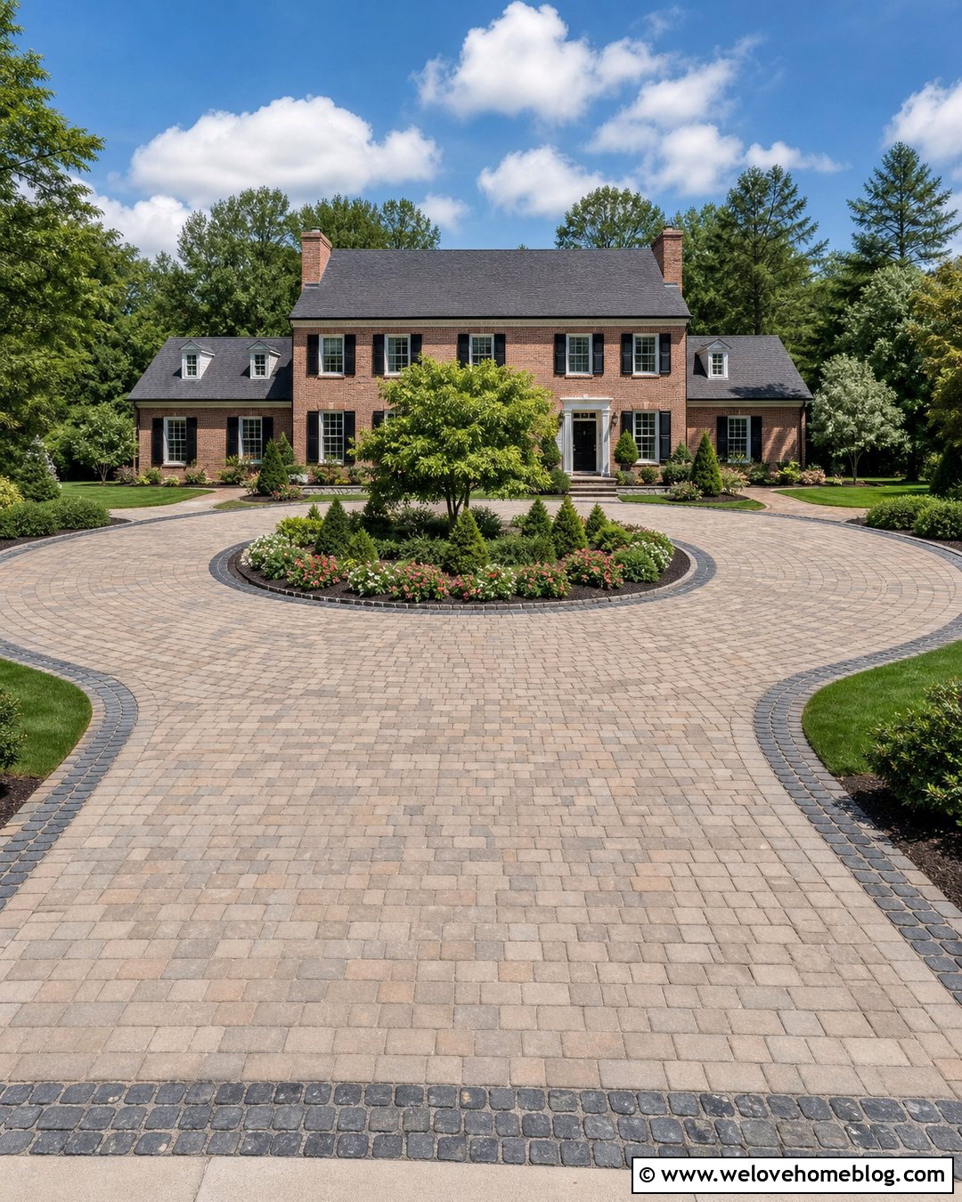 Circular Permeable Paver Driveway - 20 permeable driveway design ideas