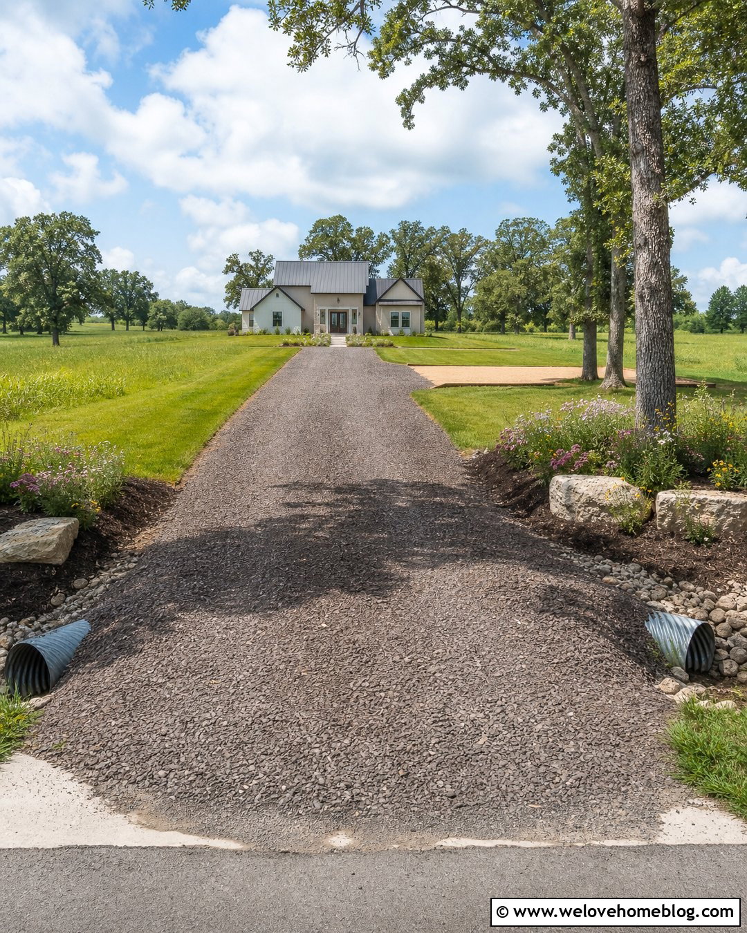 Clear Gravel Driveway Ditches - 20 Gravel Driveway Maintenance Ideas