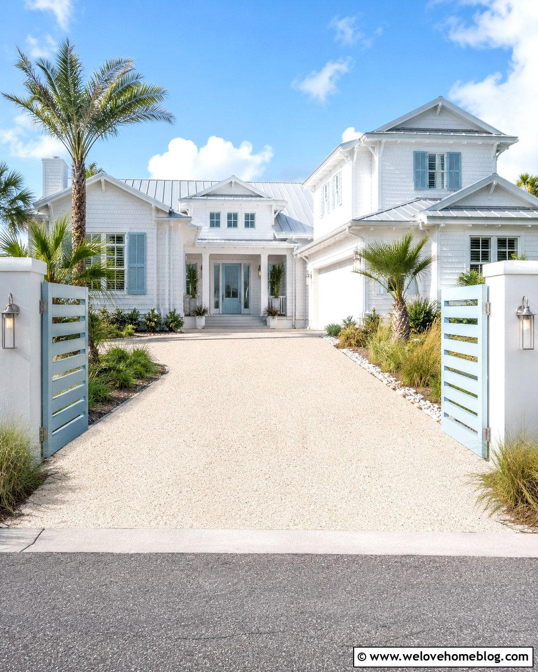 Coastal Aluminum Folding Driveway Gate - 20 folding gates driveway ideas