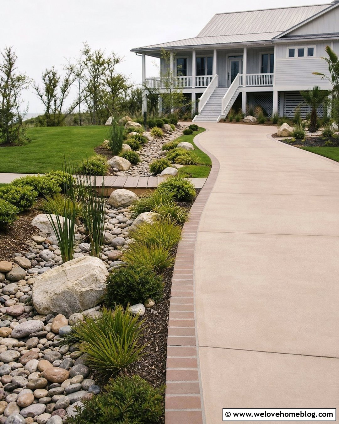 20 Coastal Driveway Landscaping Ideas for a Breezy Entry