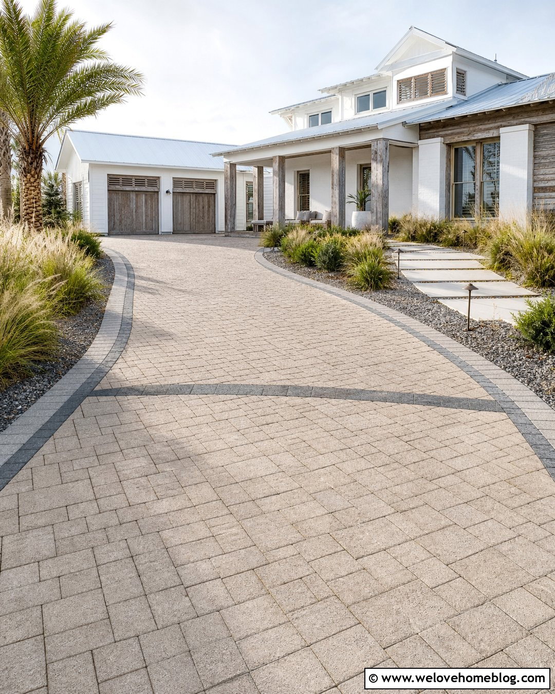 Coastal Modern Driveway - 45 modern driveway ideas