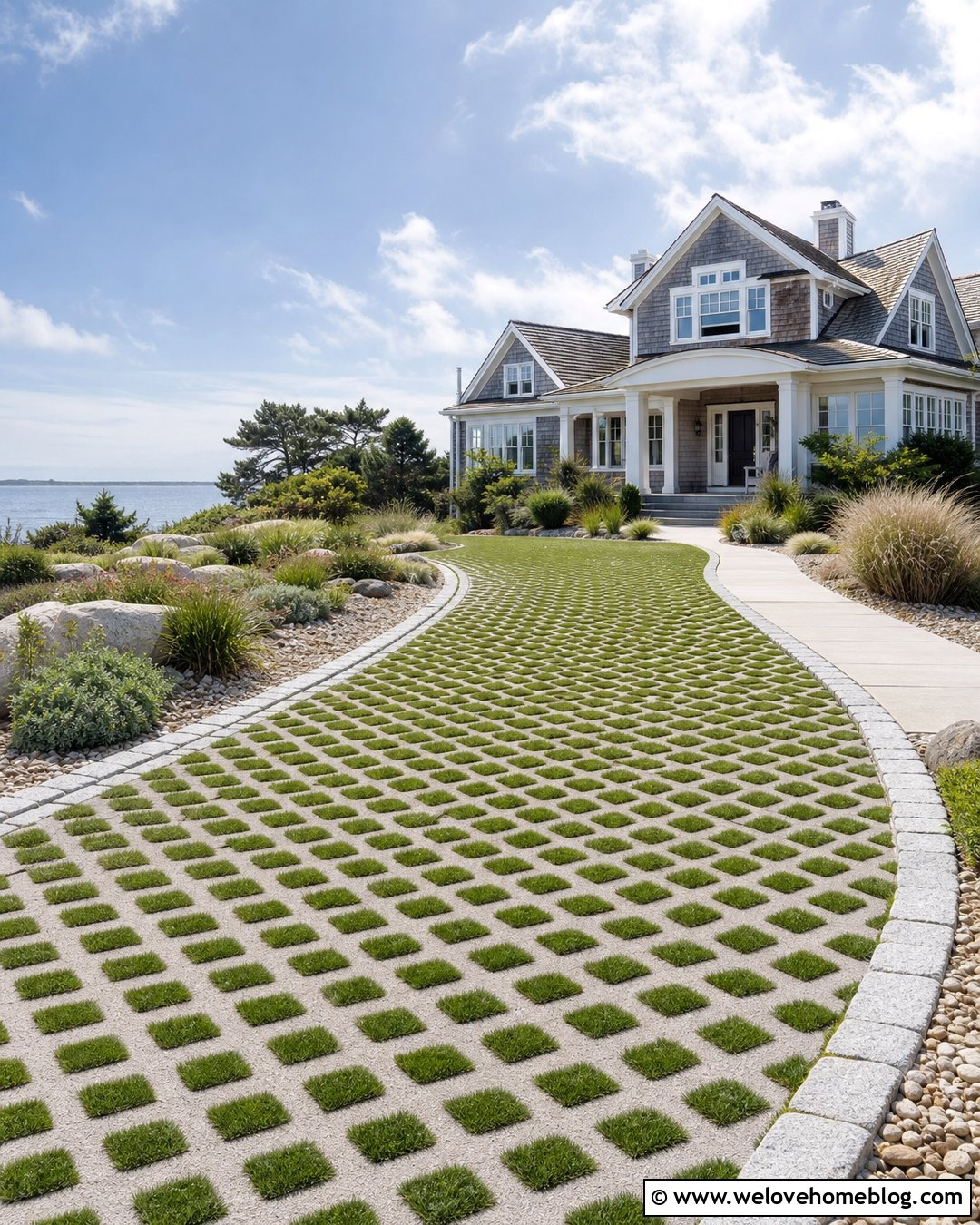 Coastal Turf Block Driveway - 20 turf block driveway ideas