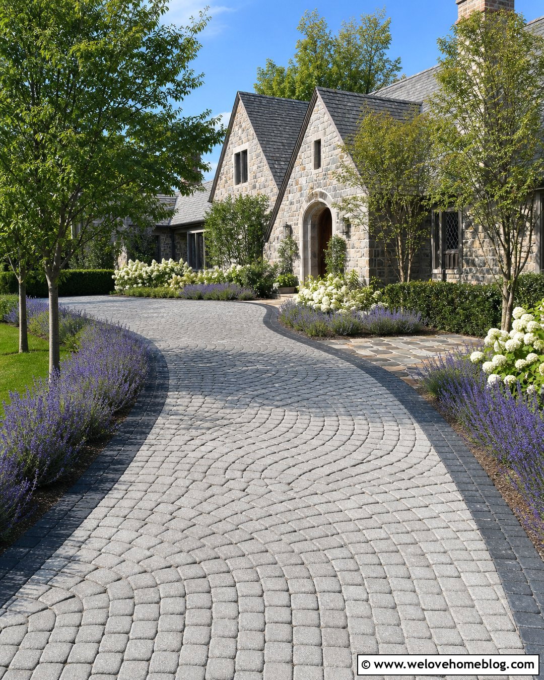 Cobblestone Arc Driveway Paver Pattern - 20 Driveway Paver Patterns Ideas