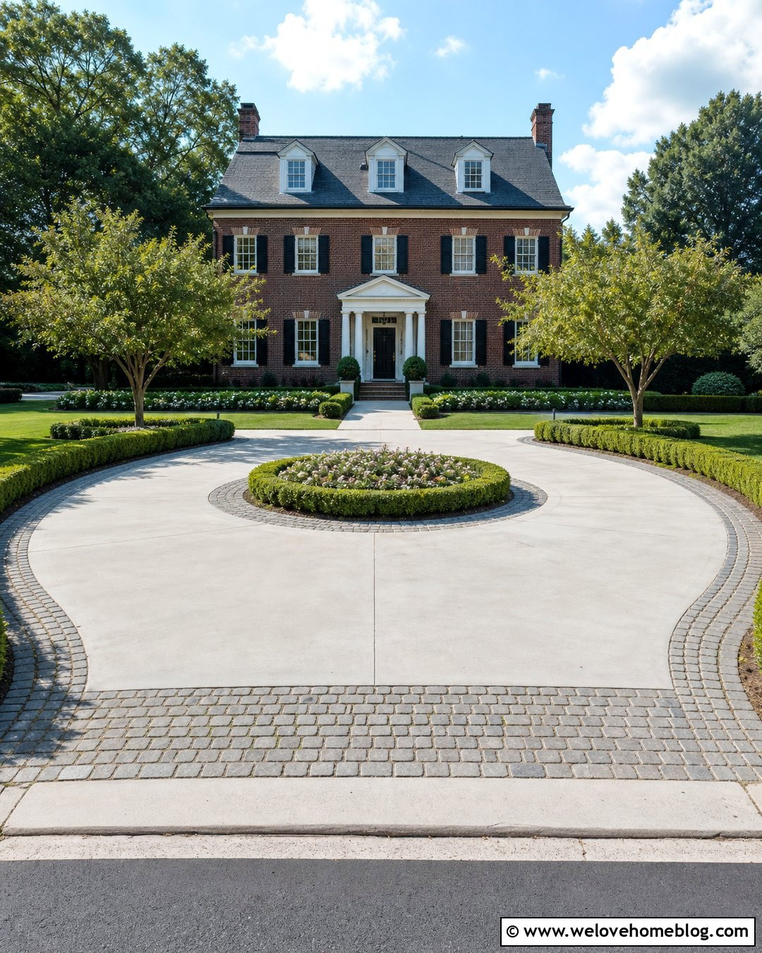 Cobblestone Driveway Trim - 20 Driveway Trim Ideas