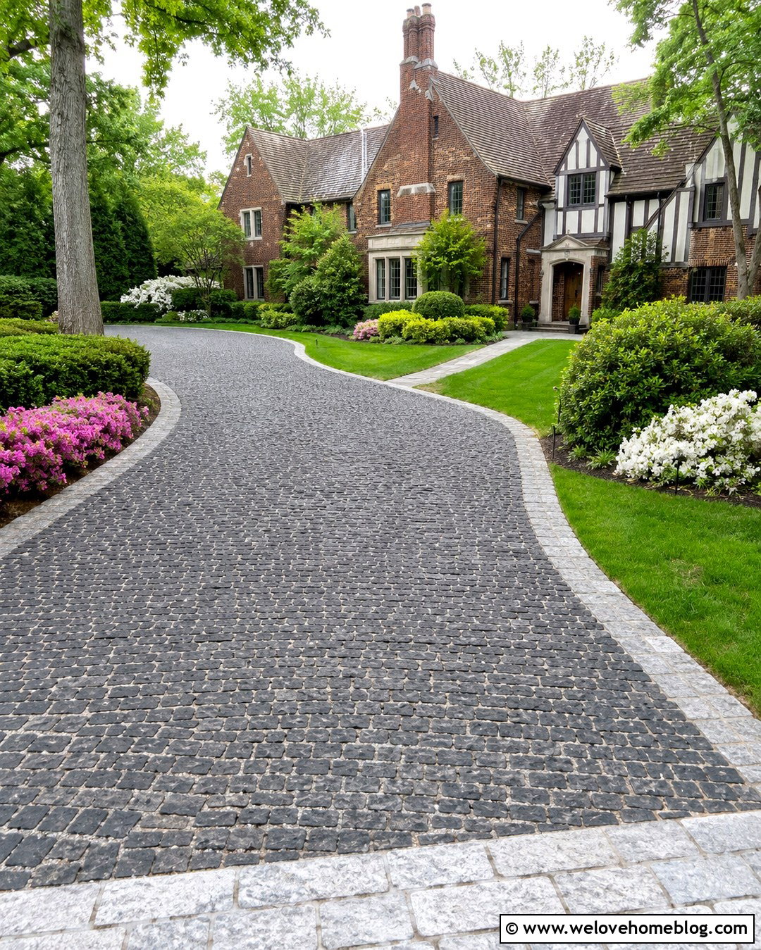 Cobblestone Permeable Driveway - 20 permeable driveway options ideas