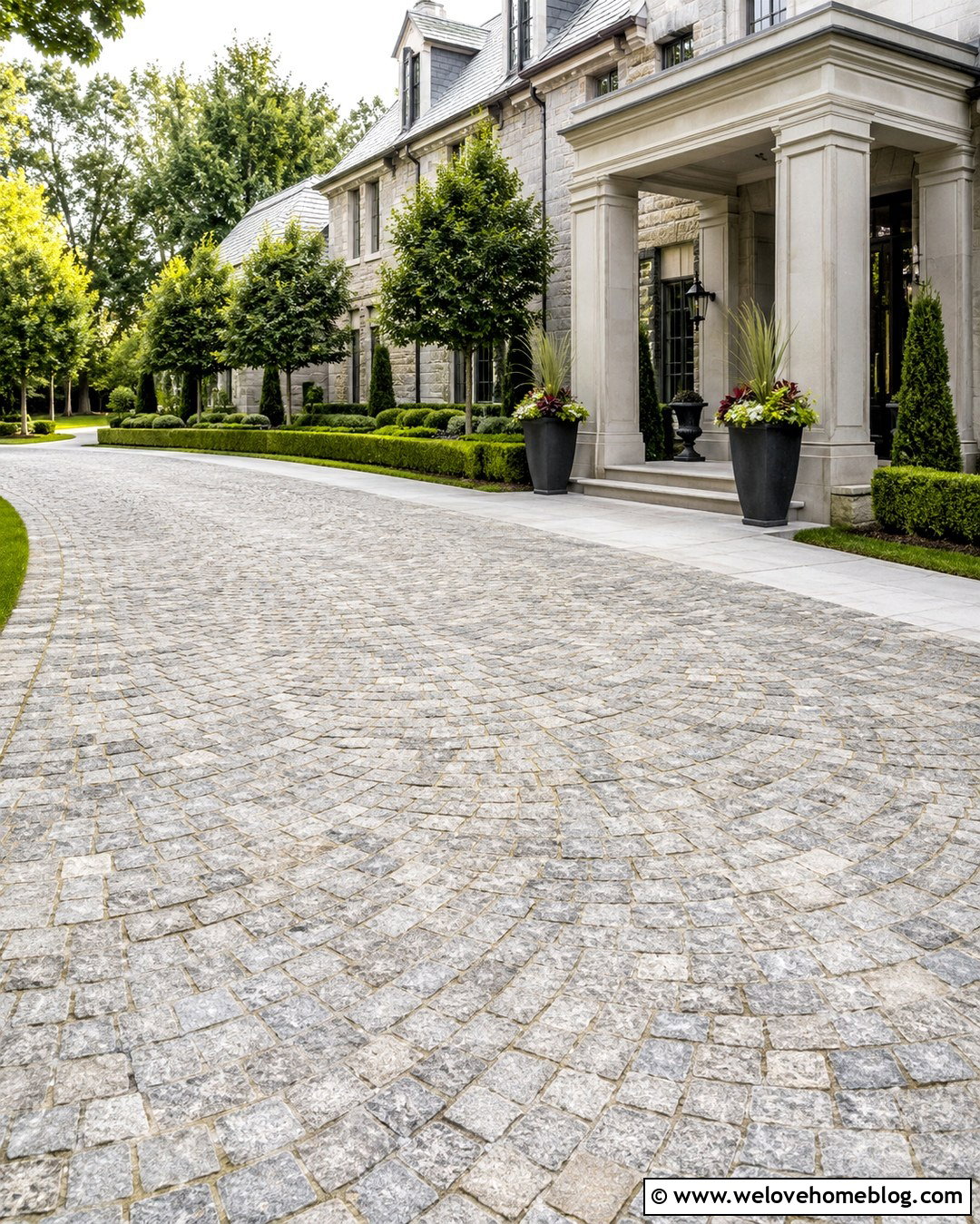 20 Portico Driveway Entrance Ideas for a Grand First Impression