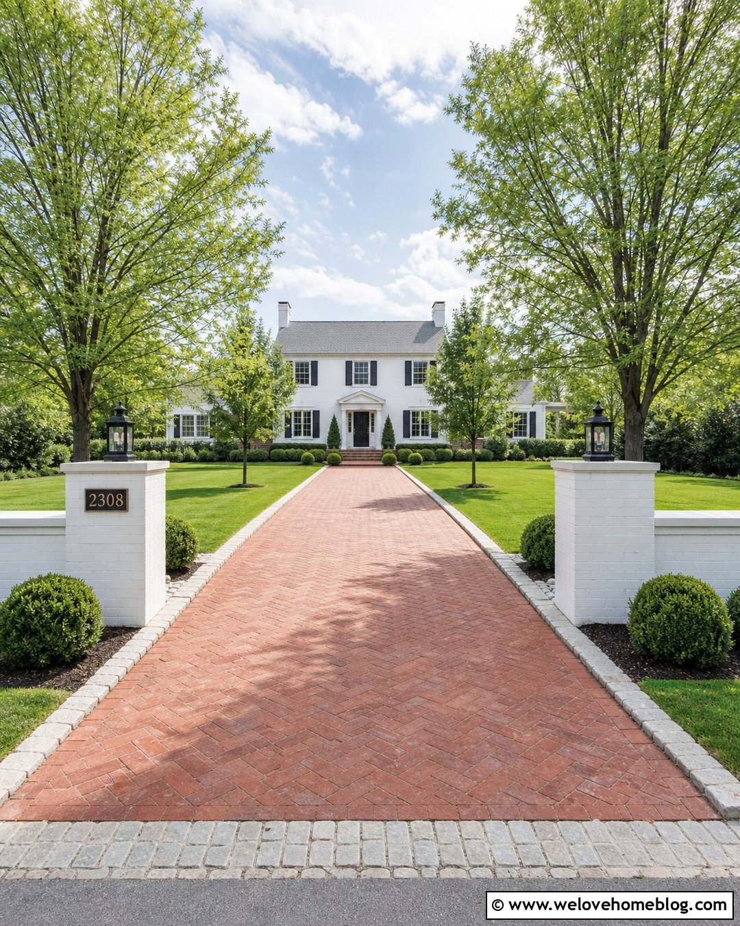 Colonial Driveway Address Sign - 45 driveway address sign ideas