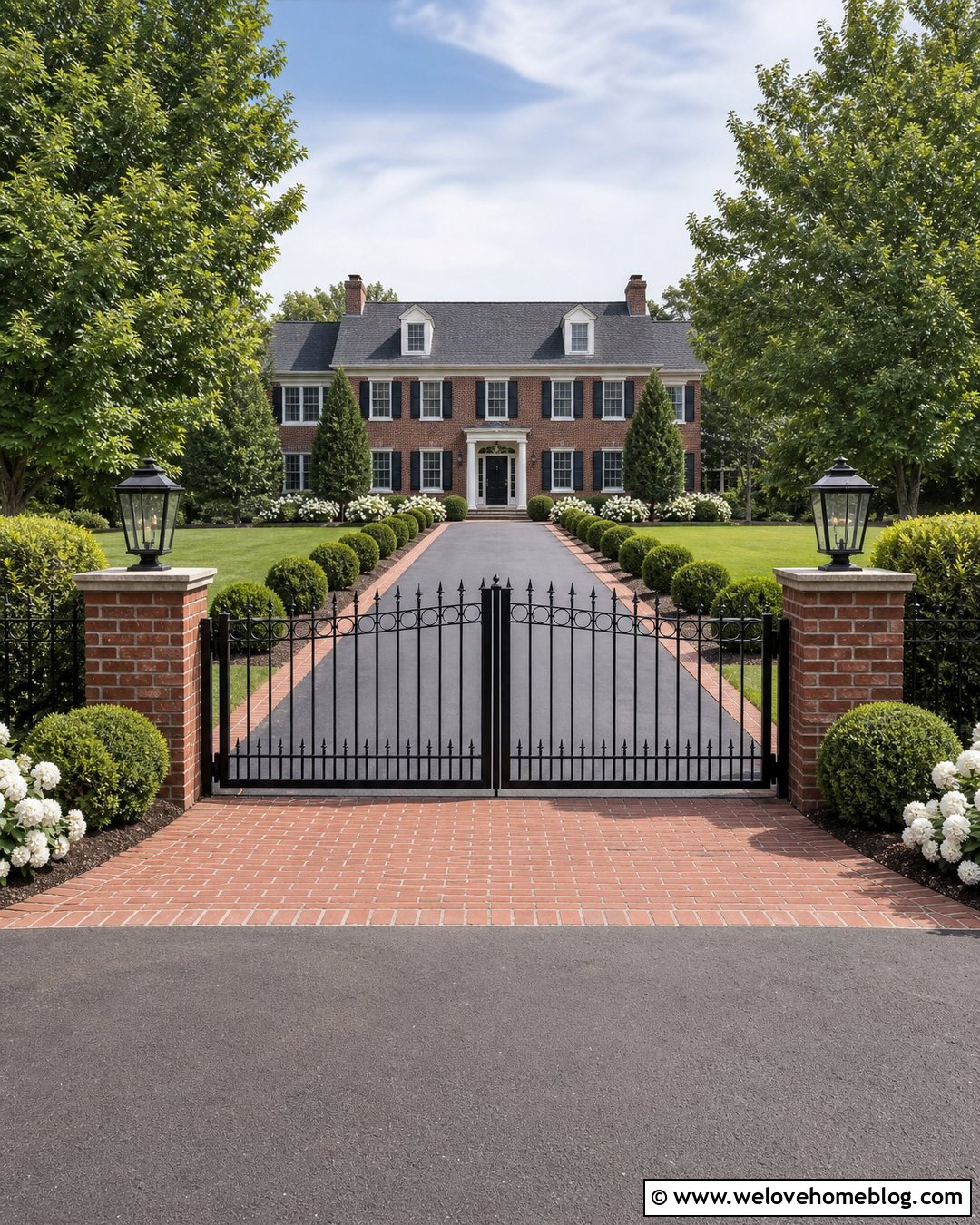 Colonial Driveway Gate - 35 entrance gates driveway ideas