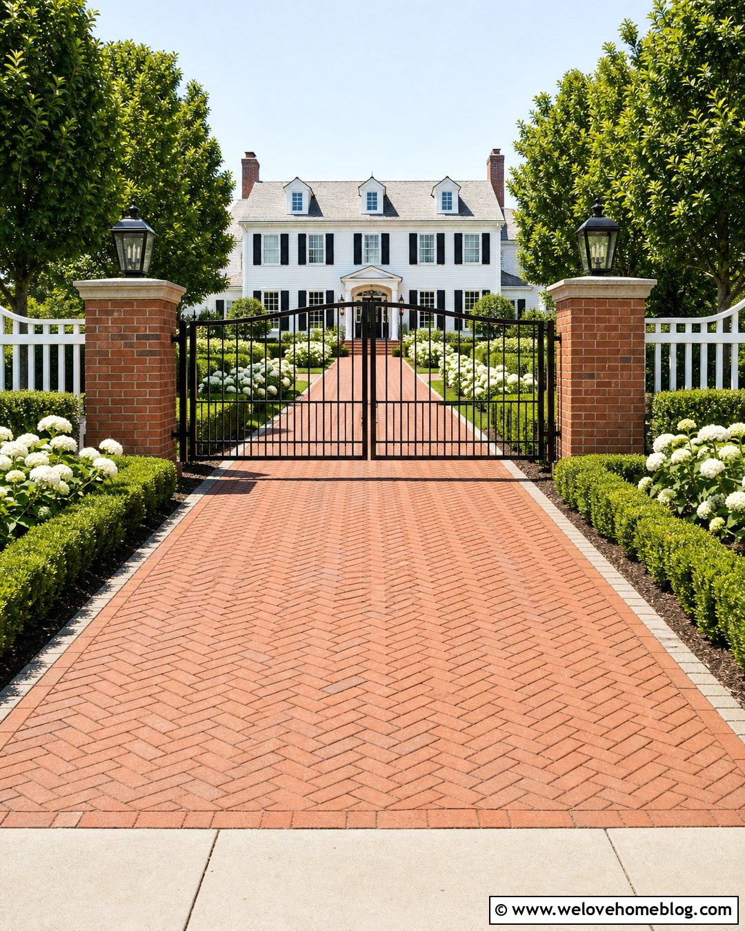 Colonial Driveway Gate - 45 Driveway Gate Ideas