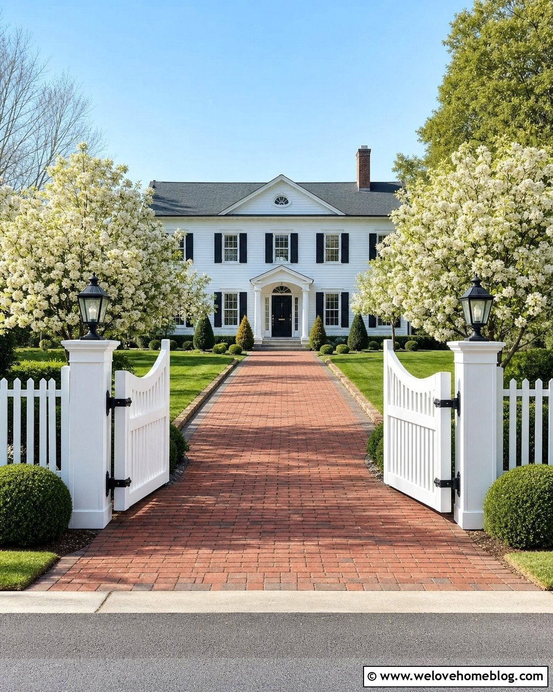 Colonial Driveway Gate - 25 Driveway Entrance Gate Ideas