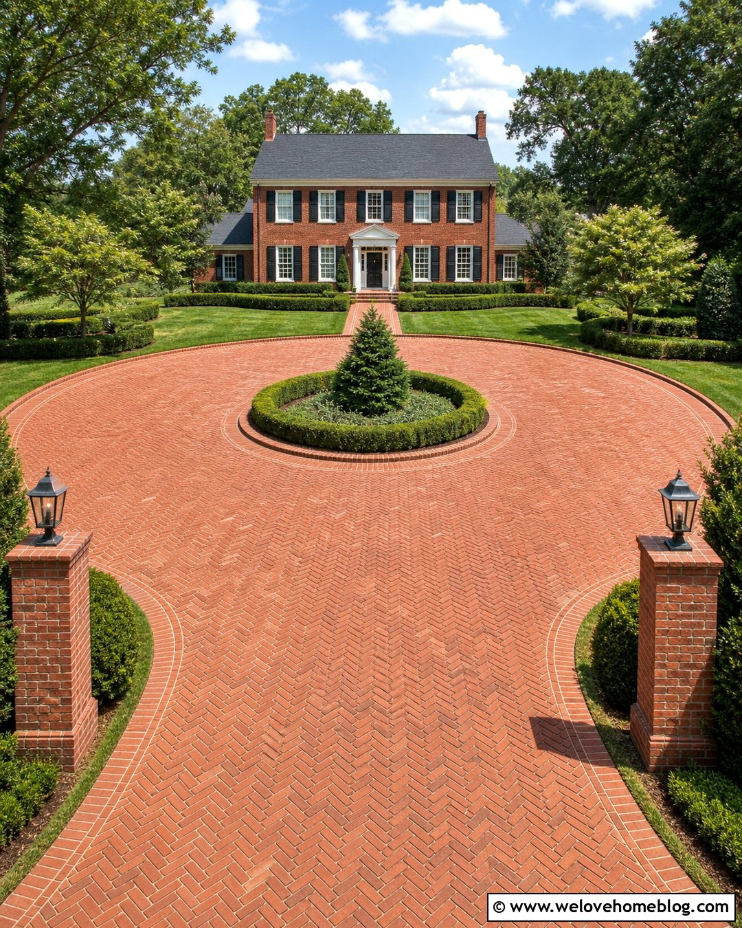 25 Turning Circle Driveway Ideas for Easy, Elegant Access