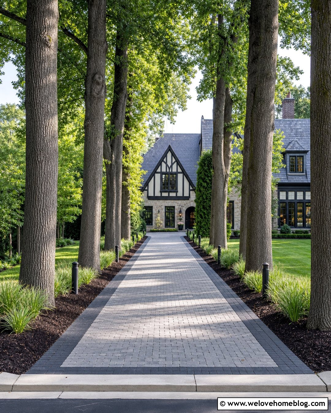 Columnar Oak Tree Lined Narrow Driveway - 25 trees lining driveway ideas