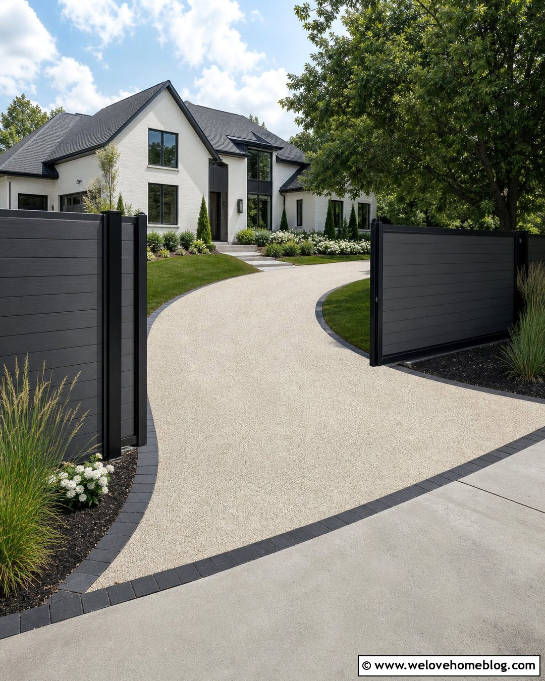 Composite Fence Driveway - 25 Fence Driveway Ideas