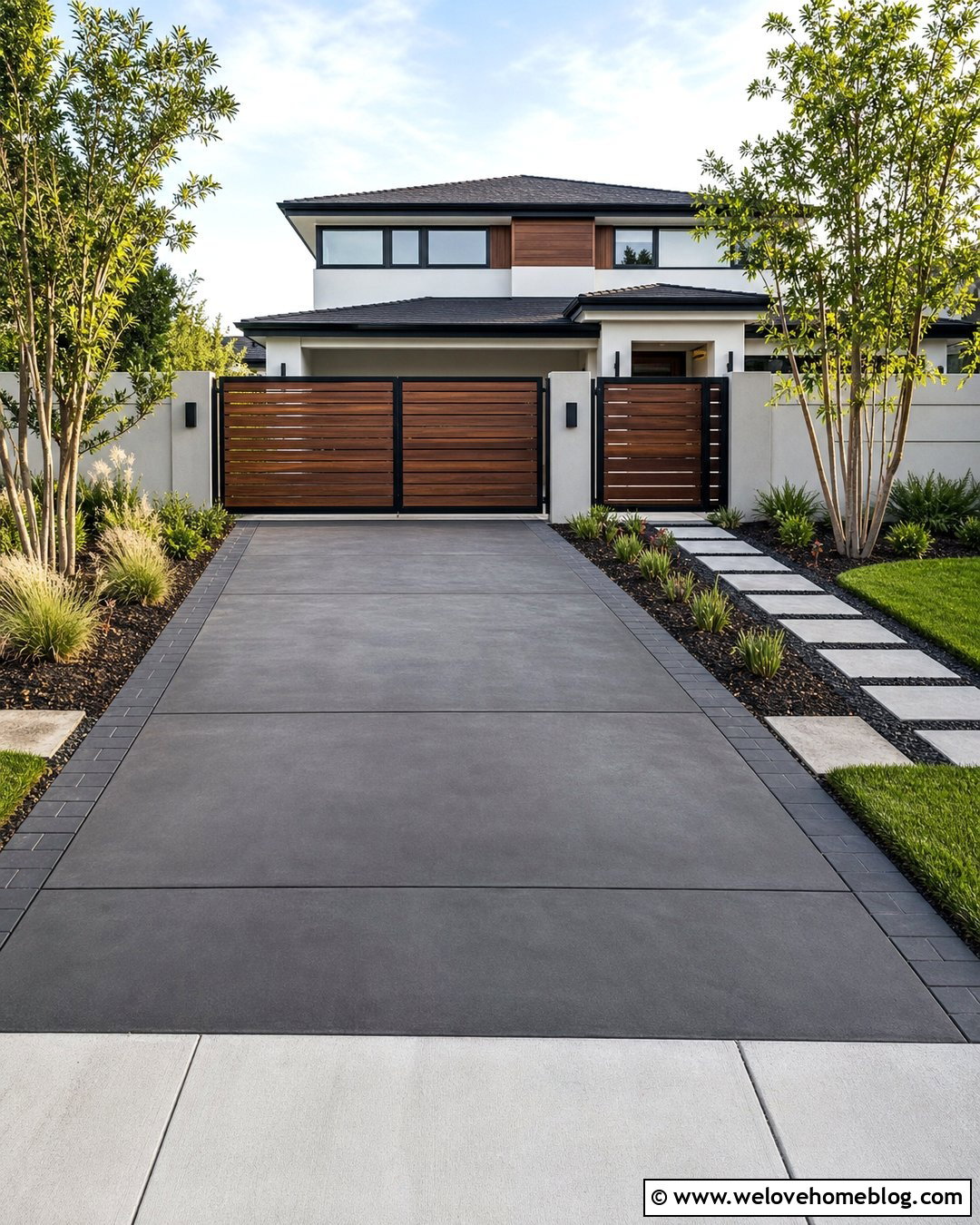 Composite Privacy Driveway Gate - 20 Driveway Gates For Sale Ideas