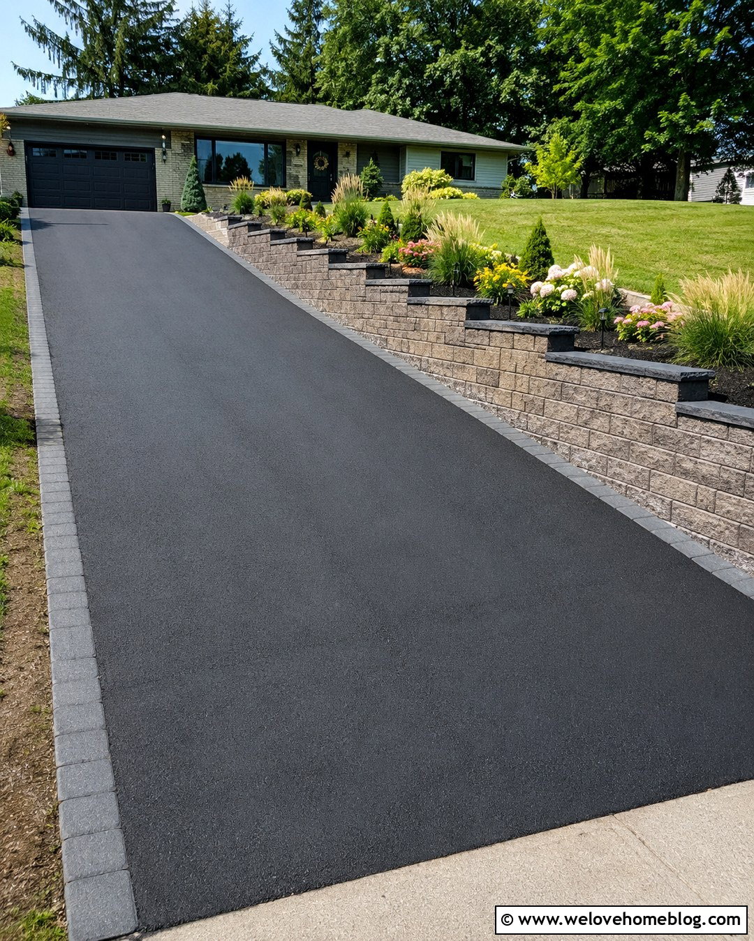 Concrete Block Driveway Retaining Wall - 20 Driveway Walls Ideas