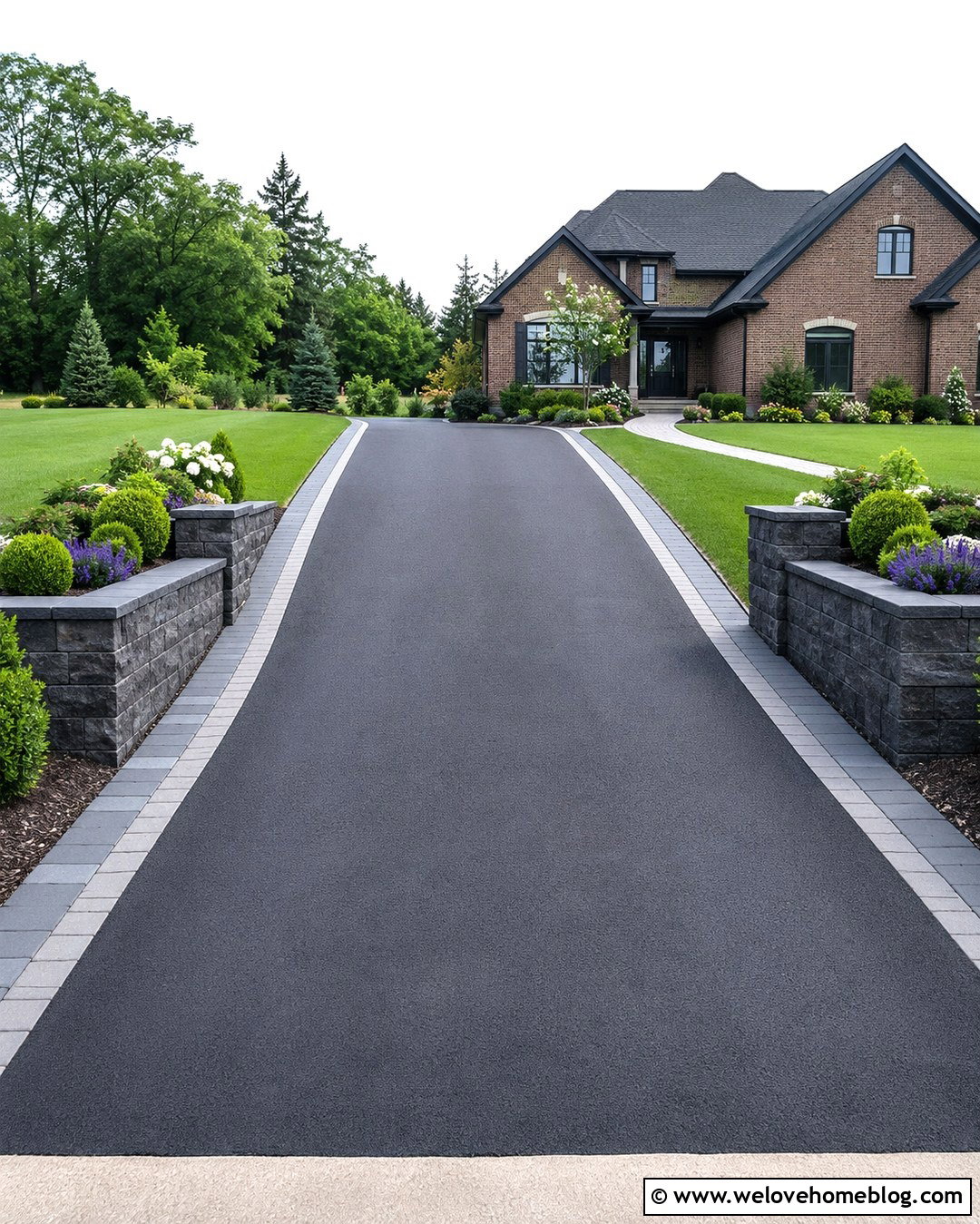 20 Retaining Wall Beside Driveway Ideas for Safer Sloped Homes