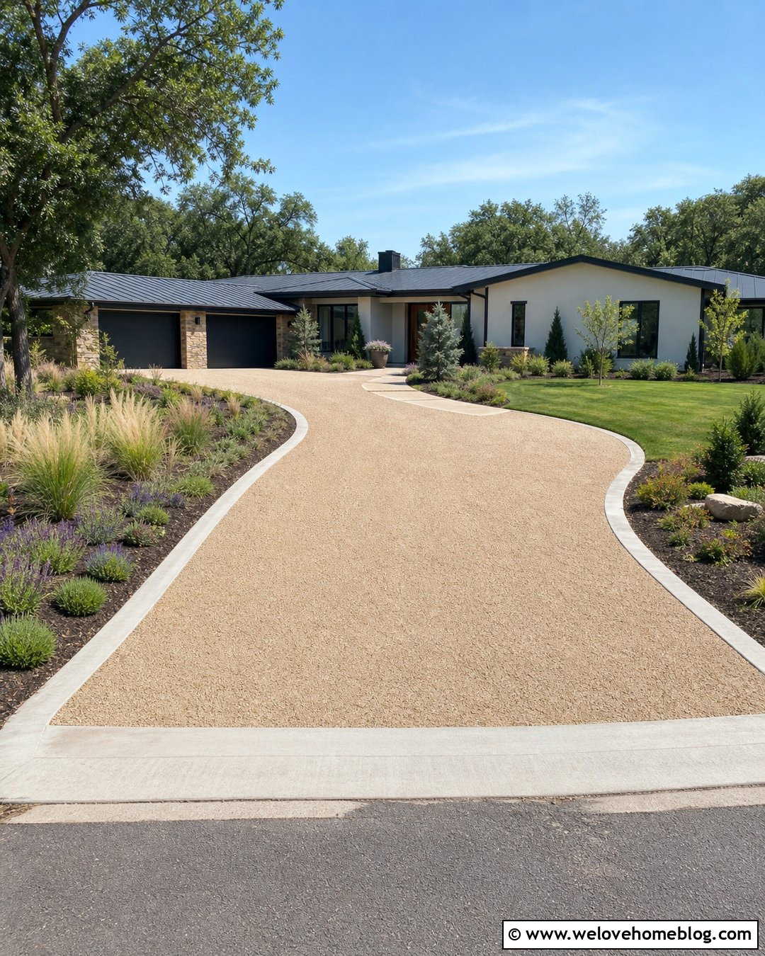 Concrete Curb Driveway Trim - 20 Driveway Trim Ideas