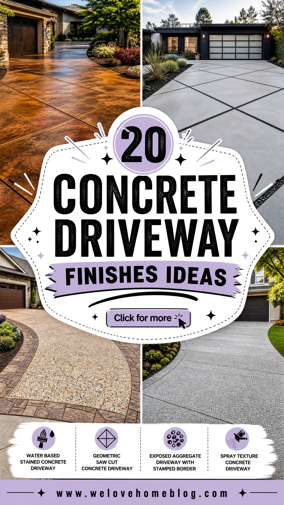 20 Concrete Driveway Finishes Ideas for Standout Curb Appeal - 20 Concrete Driveway Finishes Ideas for Standout Curb Appeal