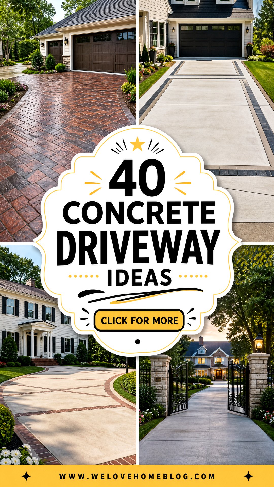 40 Concrete Driveway Ideas for a Modern Lasting Upgrade - 40 Concrete Driveway Ideas for a Modern, Lasting Upgrade