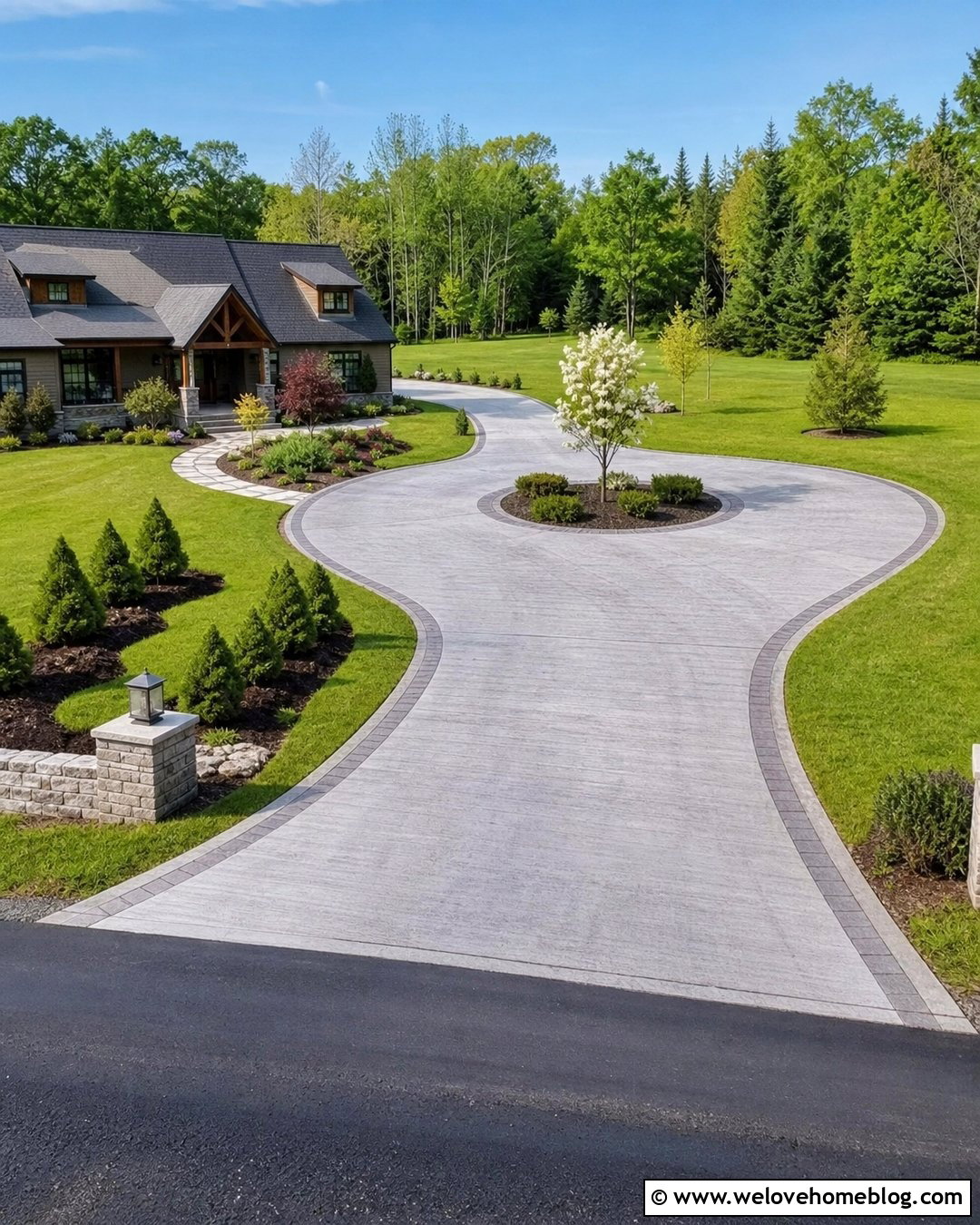 Concrete Driveway Turnaround Extension - 25 Concrete Driveway Extension Ideas