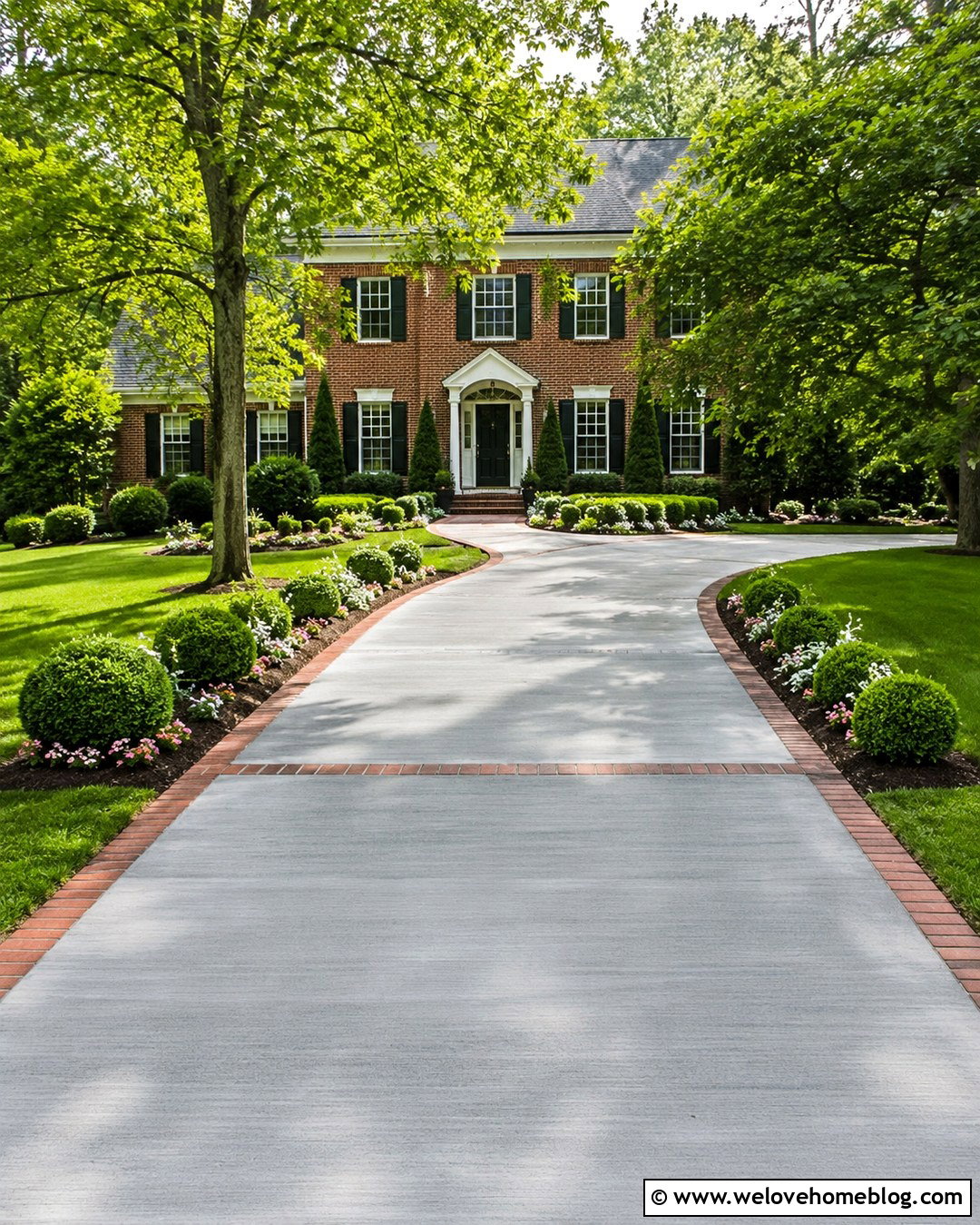 Concrete Driveway With Brick Border - 20 concrete driveway construction site ideas