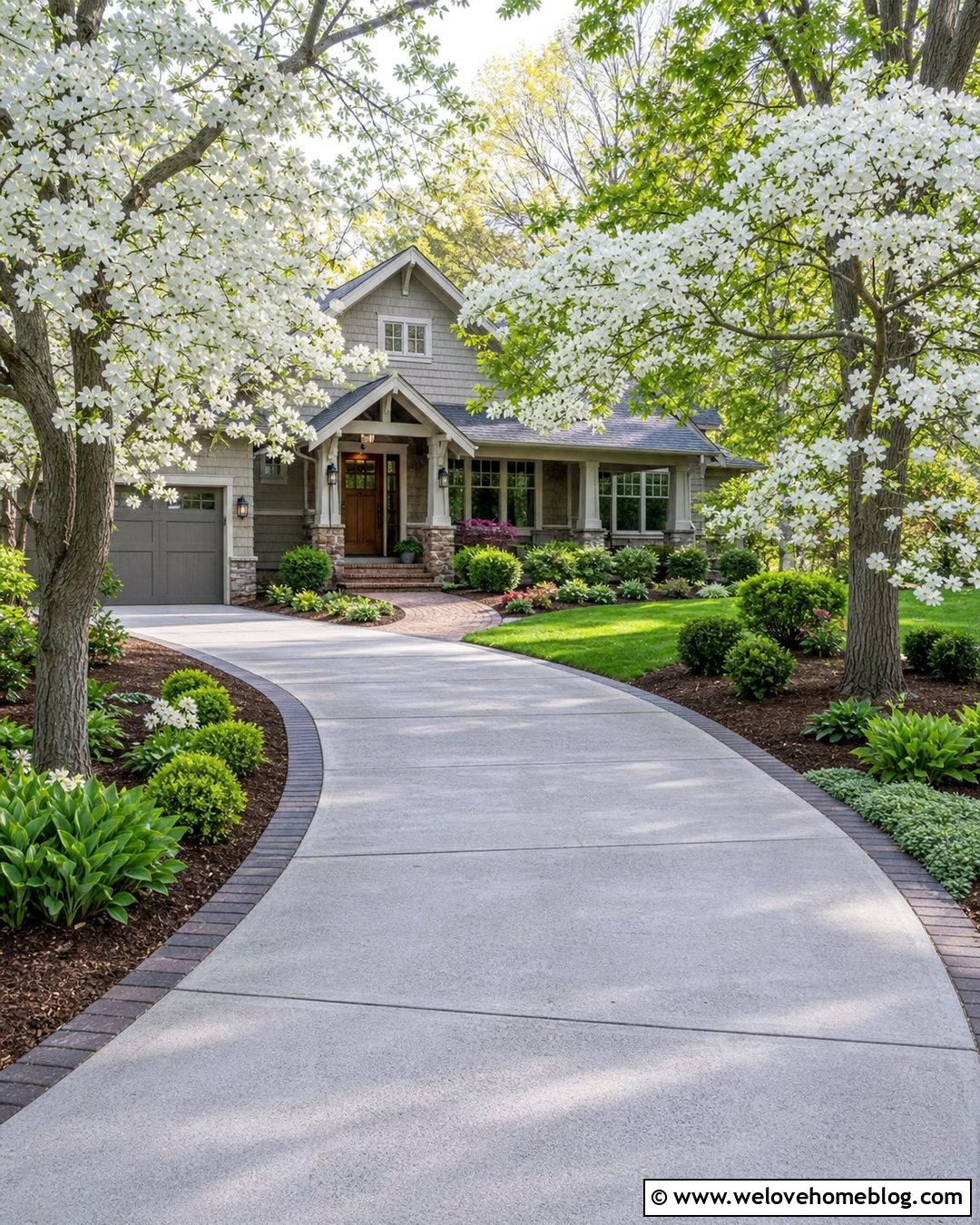 Concrete Driveway With Dogwood Trees - 25 driveway trees lined ideas