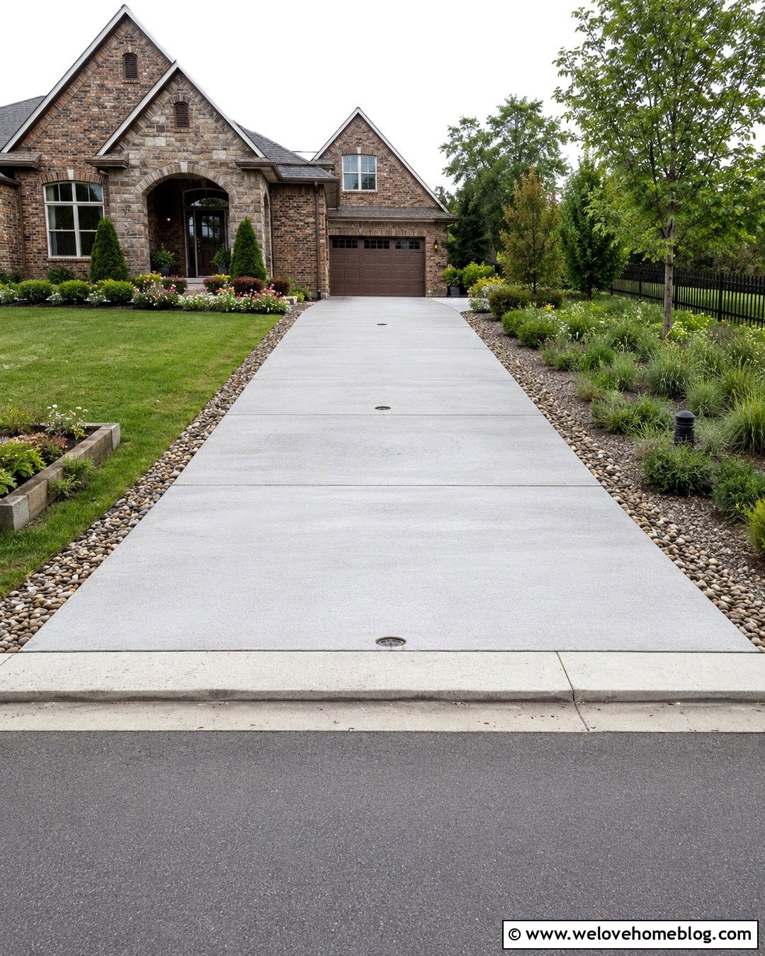 Concrete Driveway With Downspout Drainage - 20 driveway water drainage ideas