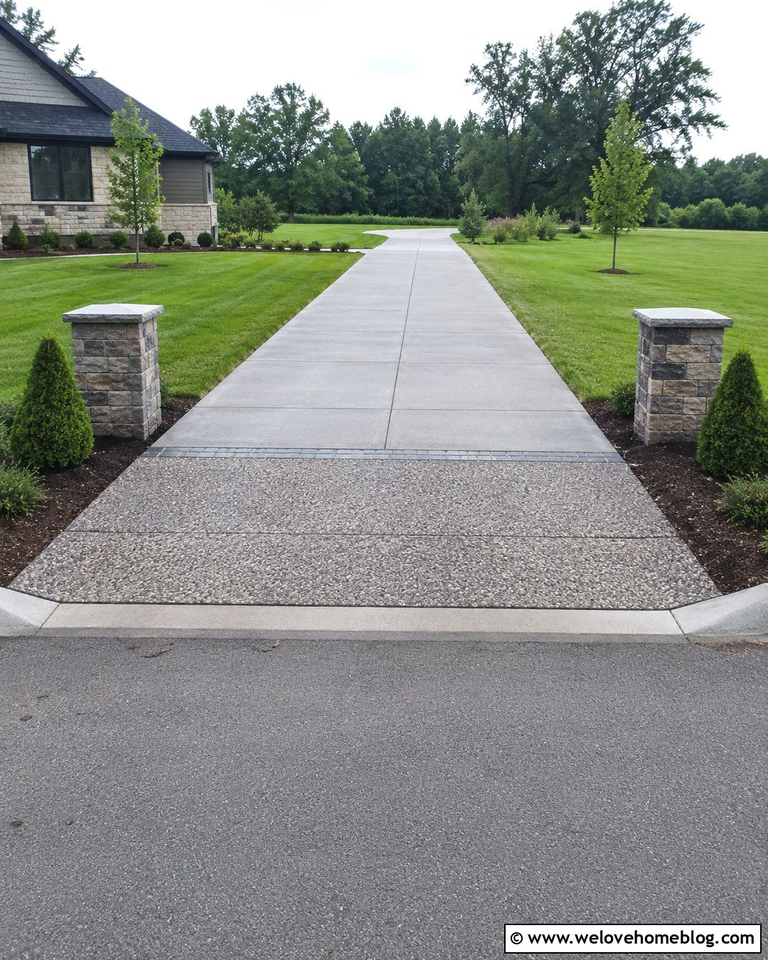 Concrete Driveway With Thickened Apron - 20 concrete driveway construction site ideas