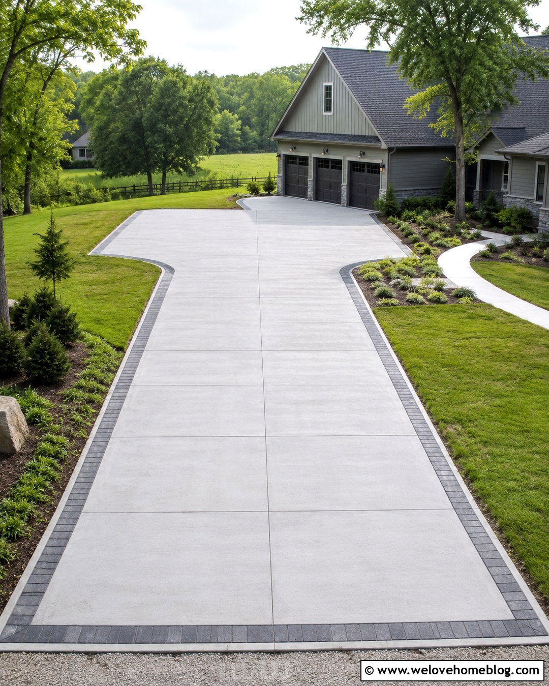 Concrete Driveway With Turnaround Pad - 20 concrete driveway construction site ideas